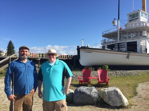 Lawrence and Dave Brown at the SS Klondike