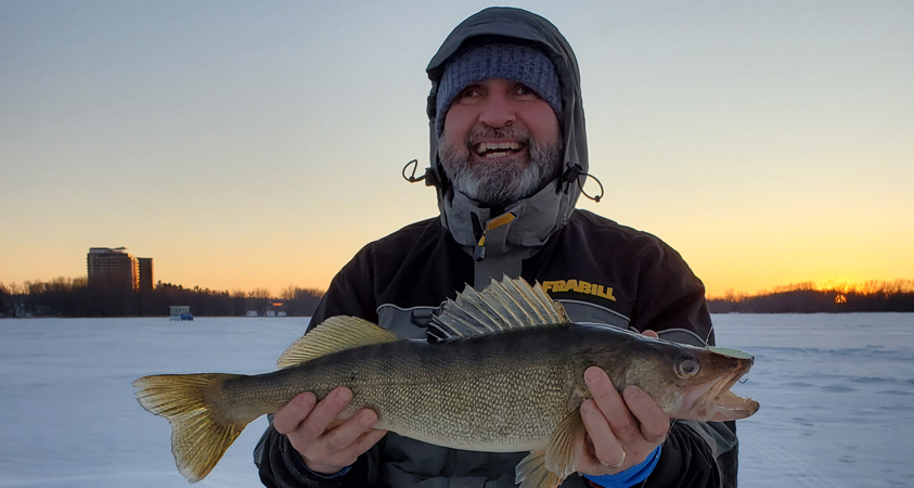 Ice Fishing Ottawa River Walleye is About Time and Place - Feel The Bite
