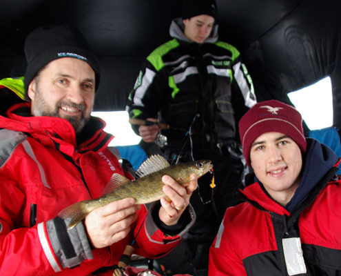 Lawrence 16 Walleye, Yannick and Colin