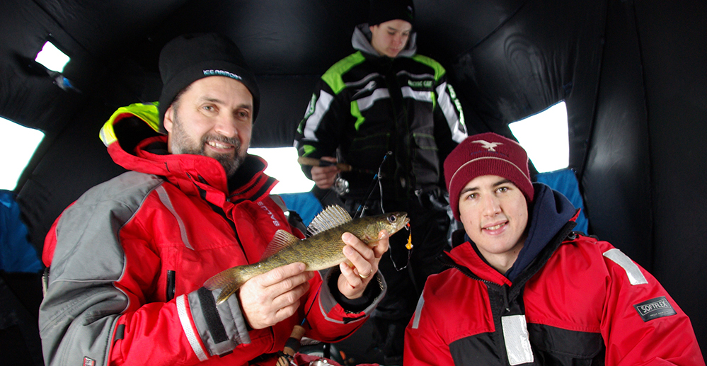 Lawrence 16 Walleye, Yannick and Colin