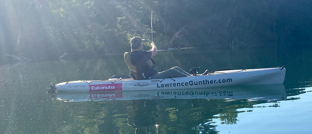 Lawrence Fishing Aboard his Hoby kayak